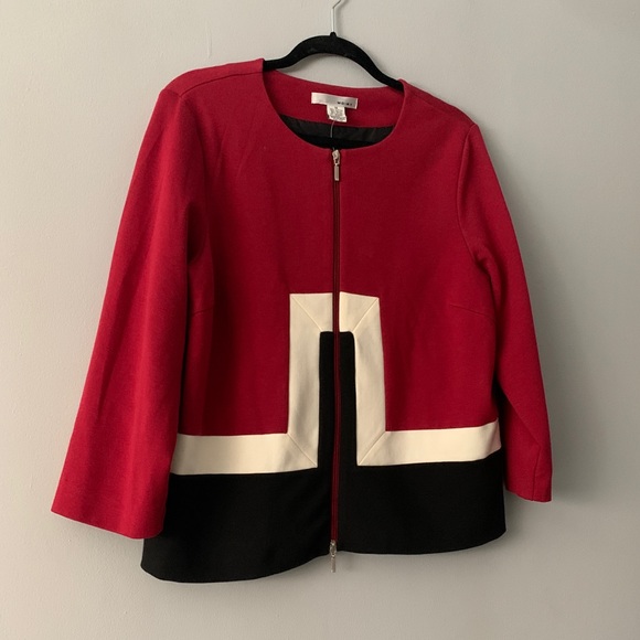 NWT WD NY Ponte Knit Jacket 14 - Picture 2 of 8